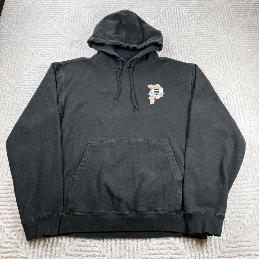 Primitive Apparel Hoodie Dirty P Glitch Sweatshirt Roses Skate Punk Streetwear